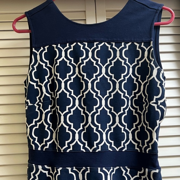 Lands End Blue and White Sz 8 Dress - Picture 6 of 10